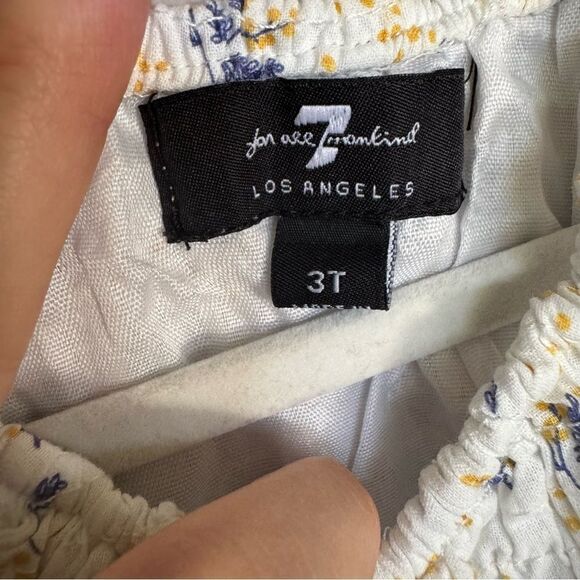 7 for all mankind 3T shirred floral top. - Picture 6 of 6